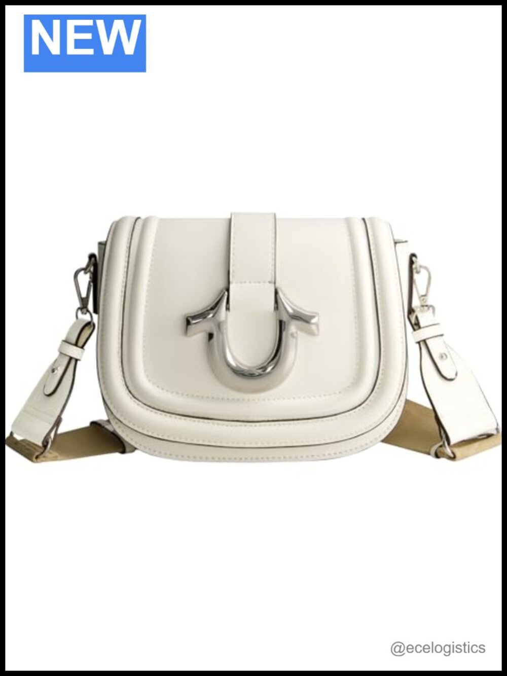 Women's Faux Leather Shoulder Bag with Adjustable Strap
